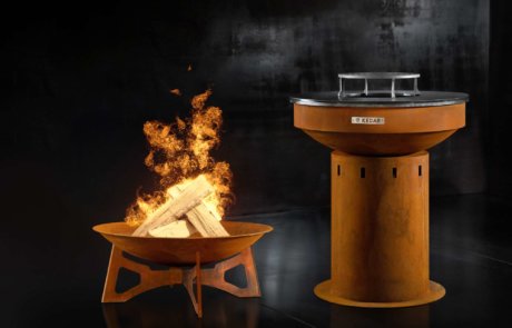 Cortenový zahradní gril Kedar a ohniště